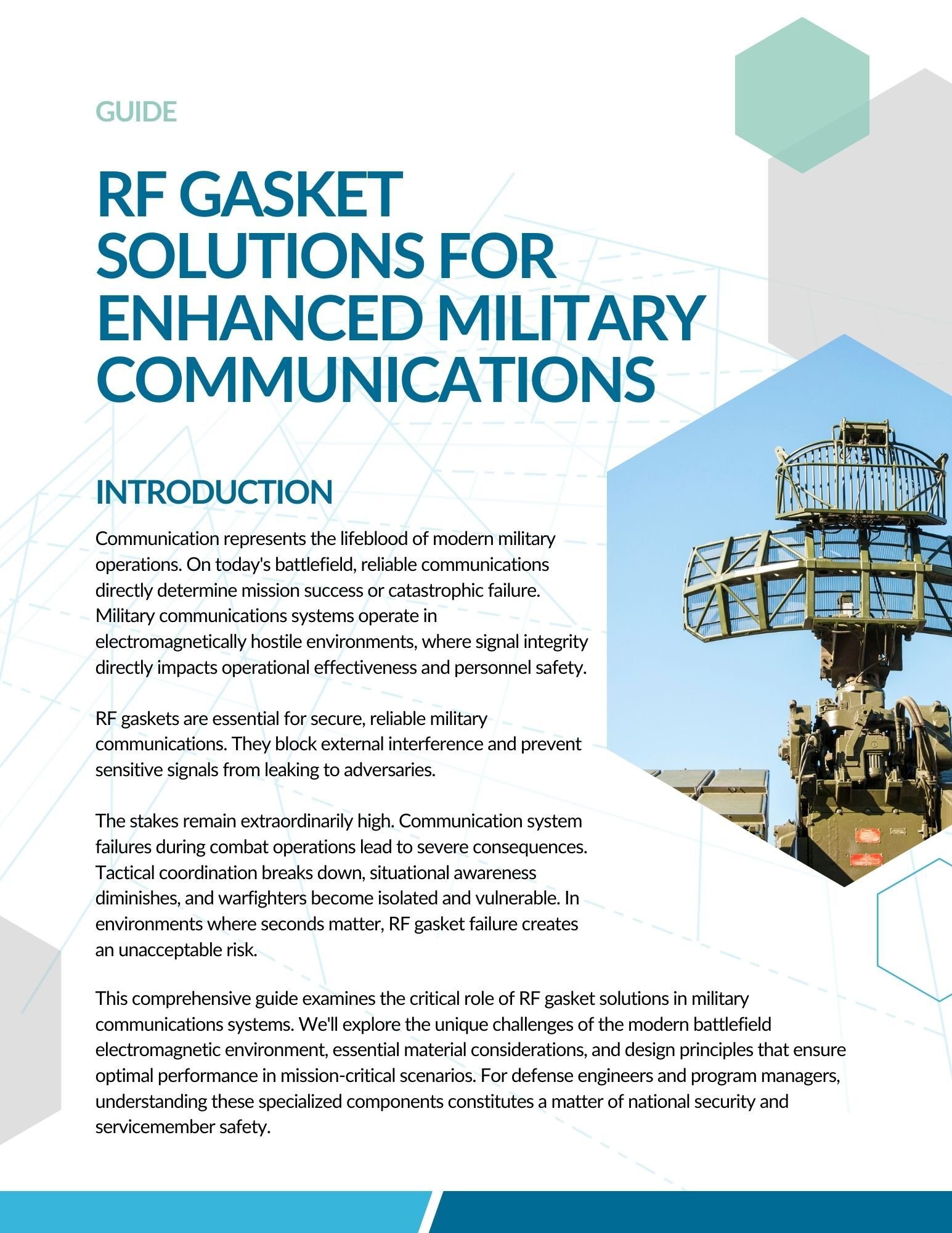 RF Gasket Solutions for Enhanced Military Communications Guide