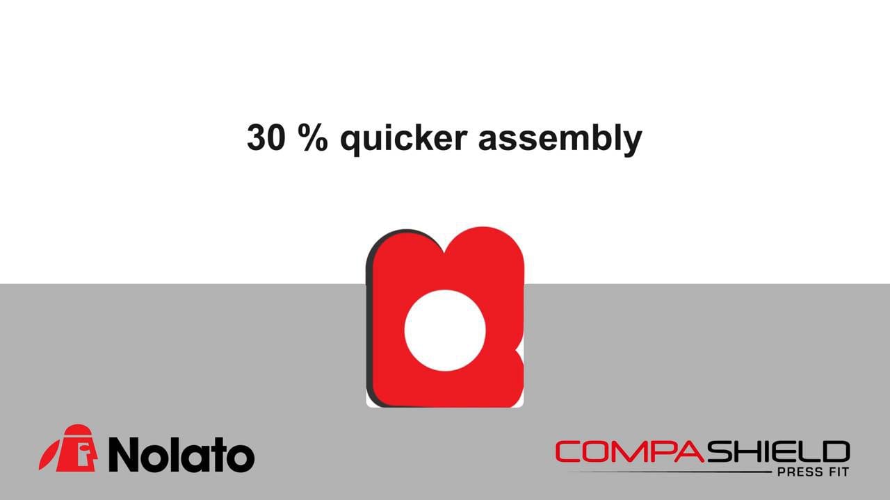 Nolato Compashield Press Fit EMI Shielding Gasket